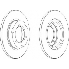 DDF024 FERODO Тормозной диск