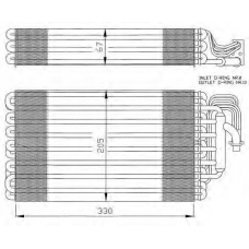 36054 NRF Испаритель, кондиционер