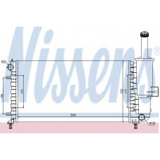 617858 NISSENS Радиатор, охлаждение двигателя