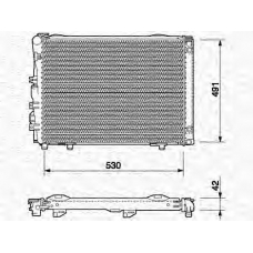 350213541000 MAGNETI MARELLI Радиатор, охлаждение двигателя