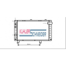 0700671 KUHLER SCHNEIDER Радиатор, охлаждение двигател