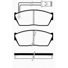 J PA-429AF JAPANPARTS Комплект тормозных колодок, дисковый тормоз