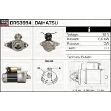 DRS3694 DELCO REMY Стартер