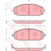 GDB7237 TRW Комплект тормозных колодок, дисковый тормоз