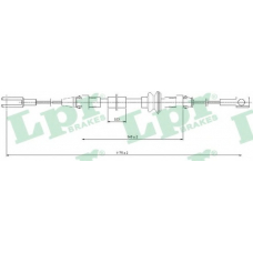 C0368B LPR Трос, стояночная тормозная система