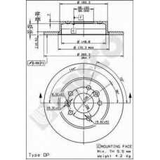 BS 7594 BRECO Тормозной диск