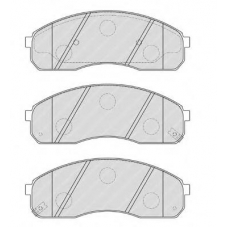 FDB1990 FERODO Комплект тормозных колодок, дисковый тормоз