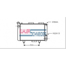 0900101 KUHLER SCHNEIDER Радиатор, охлаждение двигател