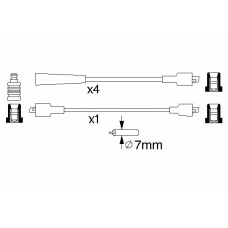 0 986 356 741 BOSCH Комплект проводов зажигания