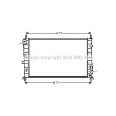 FDA2165 AVA Радиатор, охлаждение двигателя