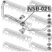 NSB-021 FEBEST Опора, стабилизатор