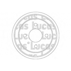 DB4175 TRW Тормозной барабан