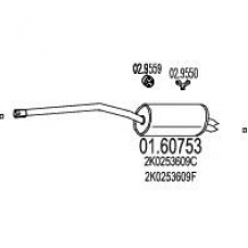 01.60753 MTS Глушитель выхлопных газов конечный