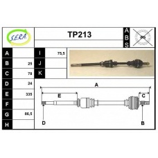 TP213 SERA Приводной вал