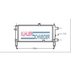 0602301 KUHLER SCHNEIDER Радиатор, охлаждение двигател