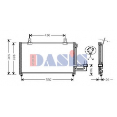 512060N AKS DASIS Конденсатор, кондиционер
