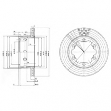 BG3399 DELPHI Тормозной диск