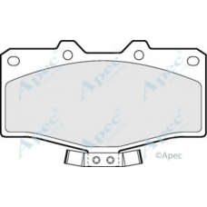 PAD696 APEC Комплект тормозных колодок, дисковый тормоз