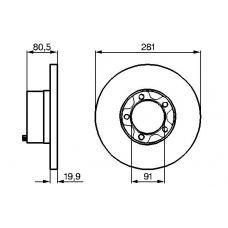 0 986 478 138 BOSCH Тормозной диск