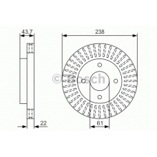 0 986 479 T31 BOSCH Тормозной диск