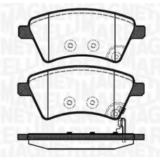 363916060241 MAGNETI MARELLI Комплект тормозных колодок, дисковый тормоз