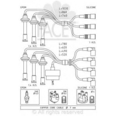 4.8663 FACET Комплект проводов зажигания