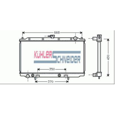 1600021 KUHLER SCHNEIDER Радиатор, охлаждение двигател