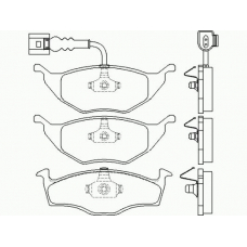 P 85 063 BREMBO Комплект тормозных колодок, дисковый тормоз