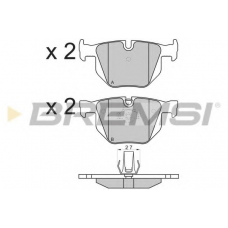 BP3173 BREMSI Комплект тормозных колодок, дисковый тормоз