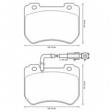 573309B BENDIX Комплект тормозных колодок, дисковый тормоз