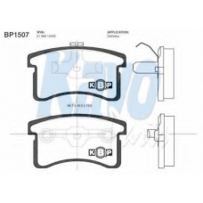BP-1507 KAVO PARTS Комплект тормозных колодок, дисковый тормоз