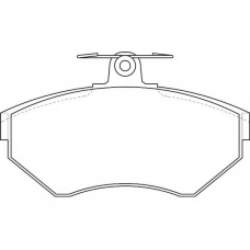 WBP21945C WAGNER LOCKHEED Комплект тормозных колодок, дисковый тормоз