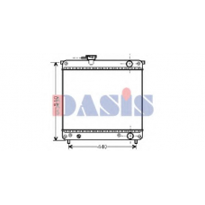 320340N AKS DASIS Радиатор, охлаждение двигателя