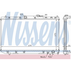 64785A NISSENS Радиатор, охлаждение двигателя
