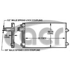 300154 ACR Конденсатор, кондиционер