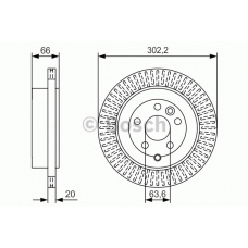 0 986 479 U44 BOSCH Тормозной диск