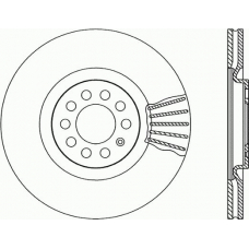 BDR1744.20 OPEN PARTS Тормозной диск