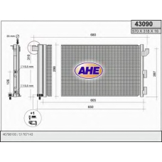 43090 AHE Конденсатор, кондиционер