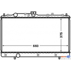 8MK 376 726-611 HELLA Радиатор, охлаждение двигателя