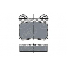 SP 200 SCT Комплект тормозных колодок, дисковый тормоз