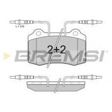 BP2985 BREMSI Комплект тормозных колодок, дисковый тормоз