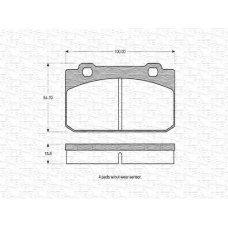 363702160157 MAGNETI MARELLI Комплект тормозных колодок, дисковый тормоз