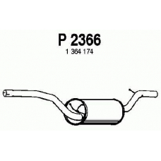 P2366 FENNO Глушитель выхлопных газов конечный