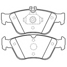 AKD-1031 ASVA Комплект тормозных колодок, дисковый тормоз