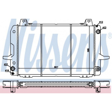 62236 NISSENS Радиатор, охлаждение двигателя