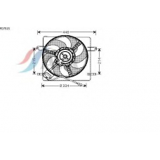 FD7515 AVA Вентилятор, охлаждение двигателя
