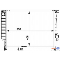 8MK 376 712-171 HELLA Радиатор, охлаждение двигателя