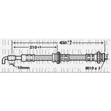 BBH6756 BORG & BECK Тормозной шланг