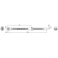 VBH895 MOTAQUIP Тормозной шланг