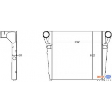 8ML 376 758-171 HELLA Интеркулер